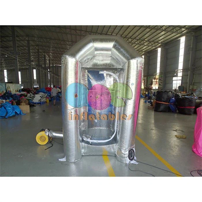 Silver Inflatable Money Booth