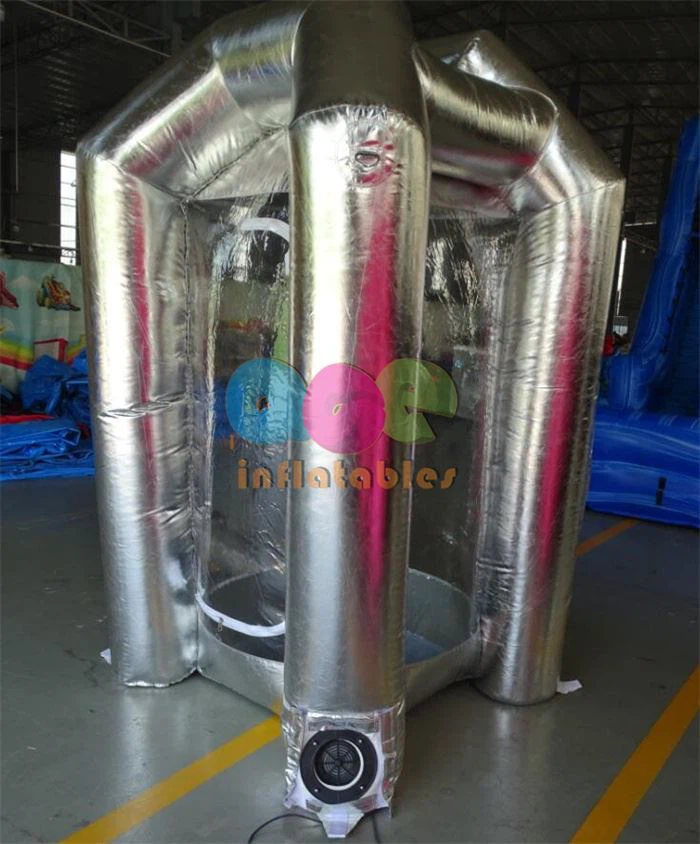 Silver Inflatable Money Booth