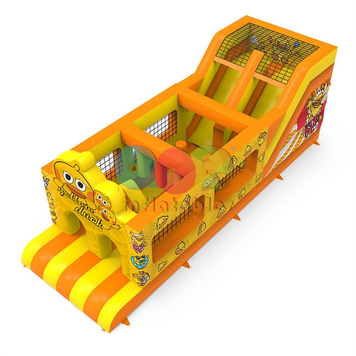 Yellow Duck Inflatable Obstacle Course